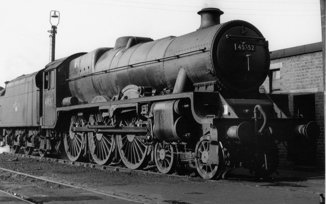 45552 Silver Jubilee at Carnforth MPD, 6 June 1962