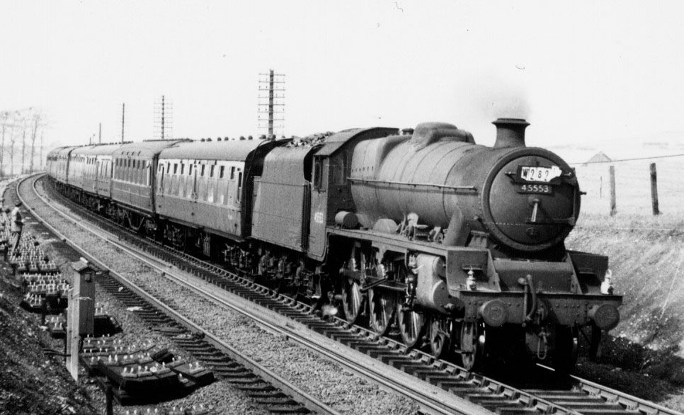 45553 Canada at Morecambe Sth Junction, 18 April 1960