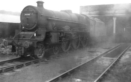45582 Central Provinces taken at Carnforth shed on 14 August 1962