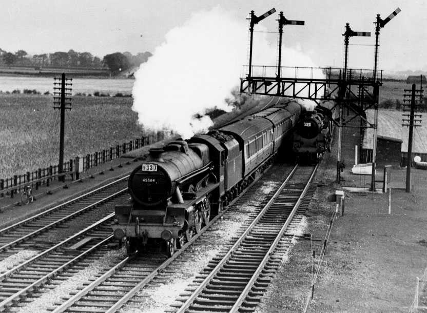 45584 North West Frontier at Winwick Junction on 18 September 1954