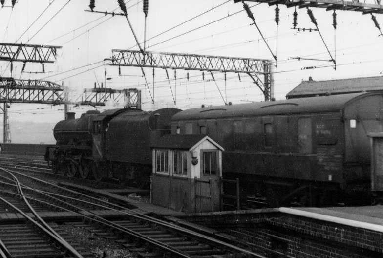 45590 Travancore at Stockport Edgeley on 27 October 1964