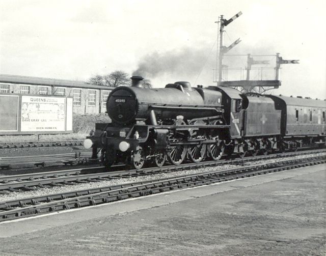 45593 Kolhapur passing Kirkham & Wesham in the summer of 1967