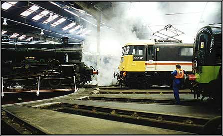 45593 Kolhapur at Barrow Hill Roundhouse