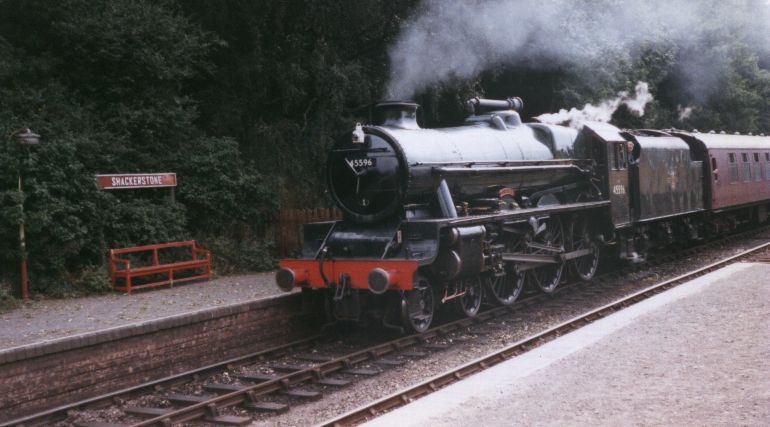 45596 Bahamas at Shackerstone, Battlefield Line, 21 August 1996