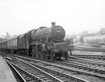 45598 Basutoland enters Sheffield Midland with a down express