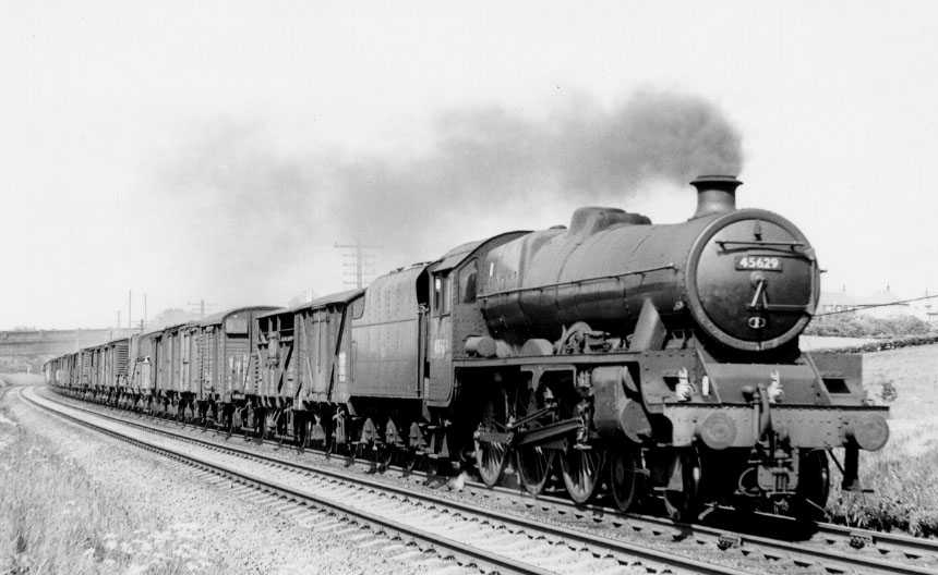 45629 Straits Settlements at Hest Bank, 20 May 1961