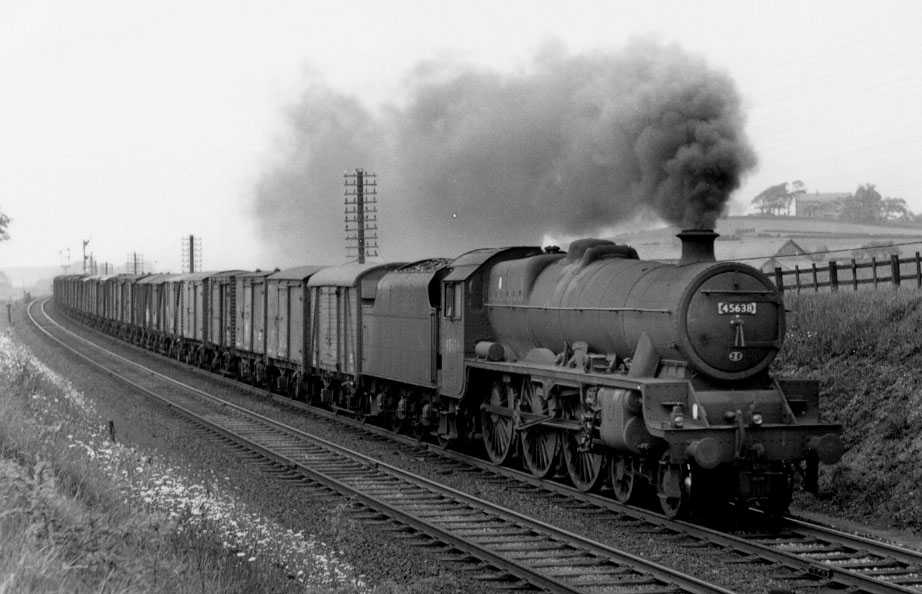 45638 Zanzibar at Morecambe Sth Junction, 8 June 1962