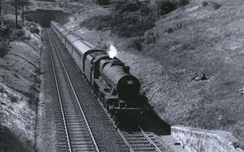 45653 Barham at Hunsbury Tunnel in 1959