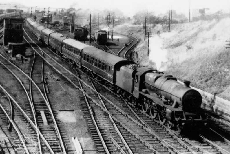 45657 Tyrwhitt passing Kingmoor MPD on 23 June 1961