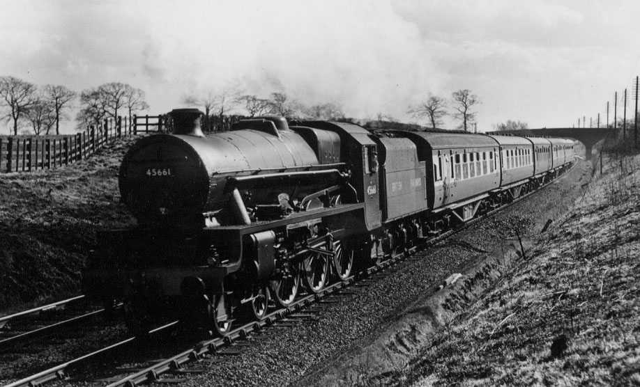 45661 Vernon in an early British Railways livery