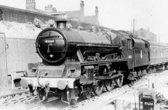 45661 Vernon at Eccles station, June 1957