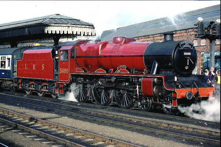 5690 Leander at York, hauling the Scarborough Spa Express