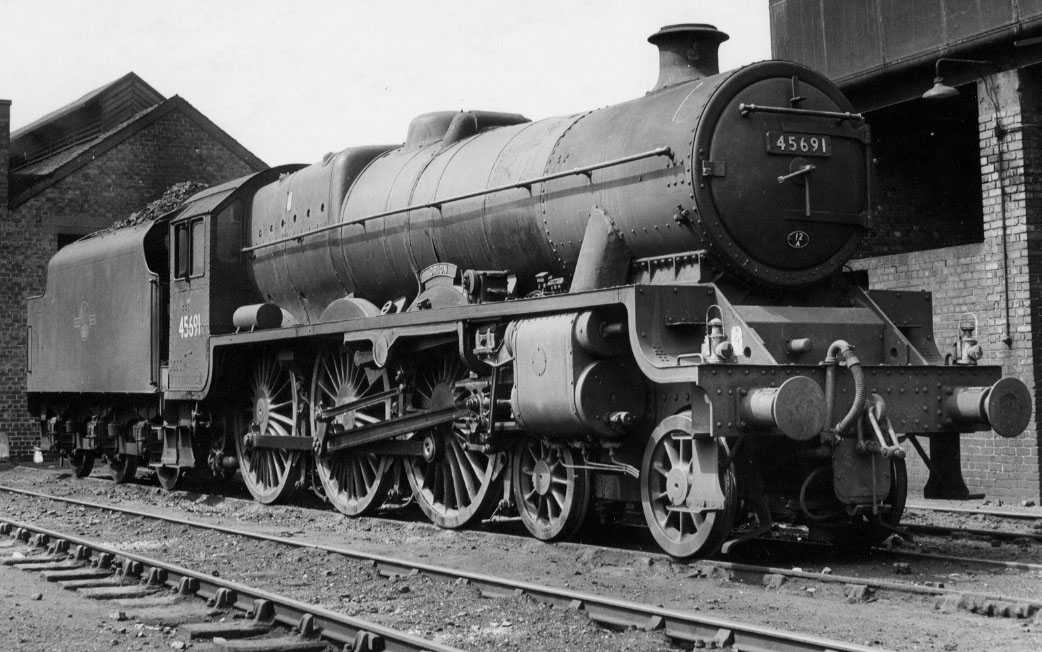 45691 Orion at Stranraer MPD, 16 July 1962