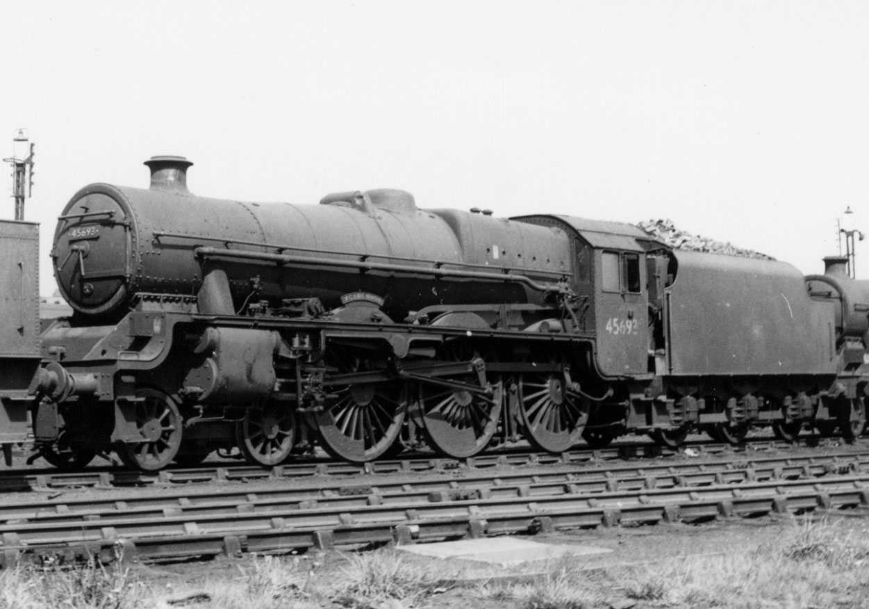 45693 Agamemnon at Corkerhill MPD on 18 August 1962