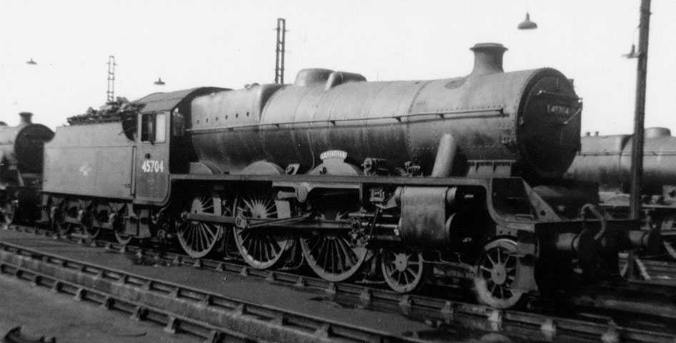 45704 Leviathan at Longsight on 26 June 1960 