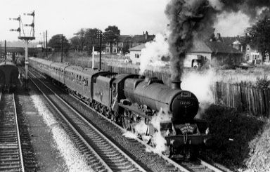 45705 Seahorse with the LCGB High Peak Tour at Cheadle Heath, June 1965