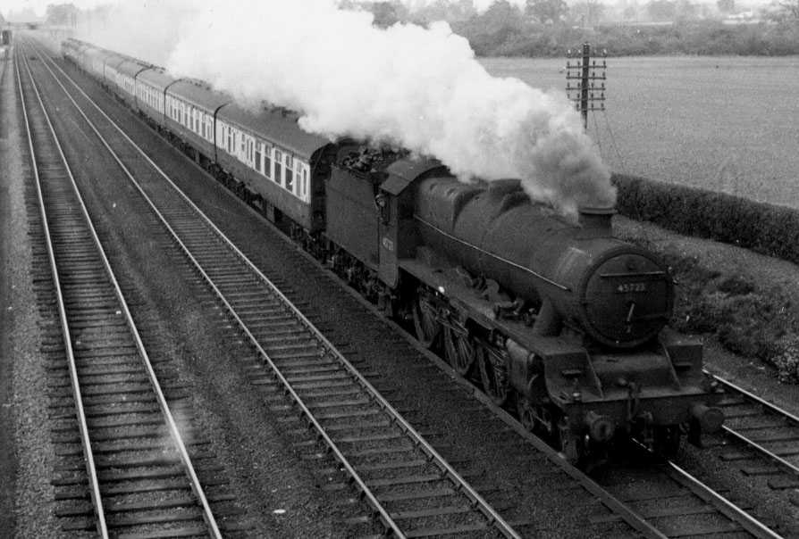 45723 Fearless near Rugby on 16 March 1957 