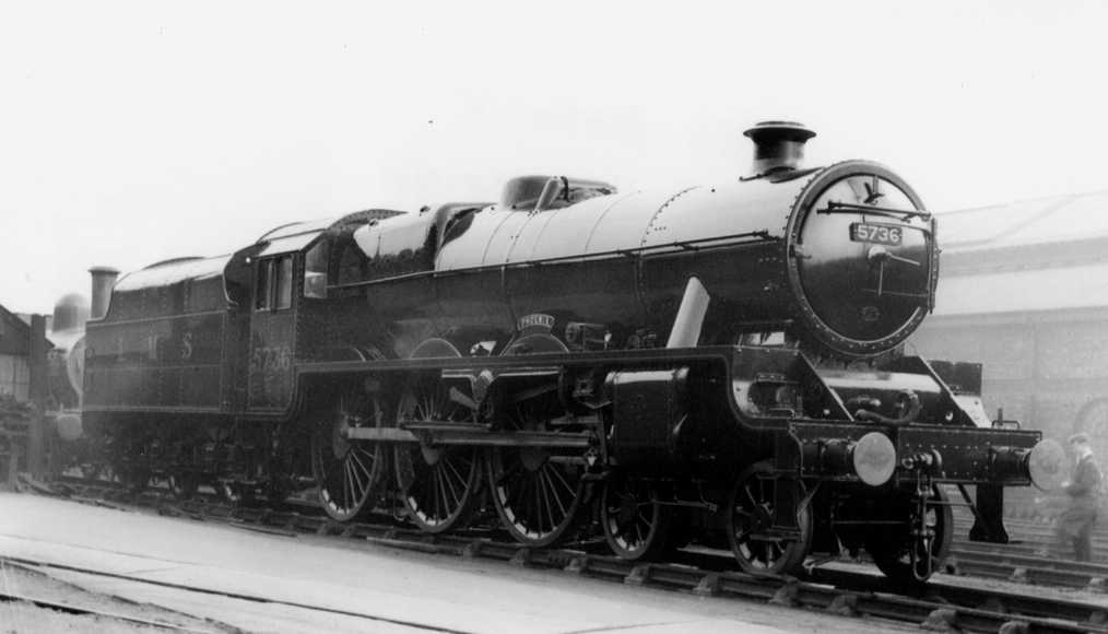 5736 Phoenix at Crewe Works, prior to rebuilding, March 1939