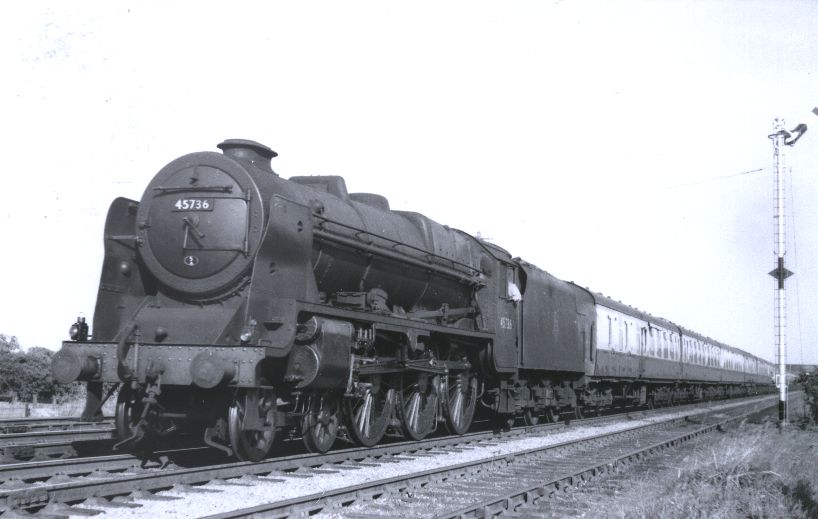 45736 Phoenix at Gayton Loops, 9 July 1955