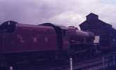 5596 Bahamas Preserved at Dinting in LMS livery in 1980