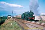 45682 Trafalgar on an up meat train leaving Northampton on Sunday 16th September 1962