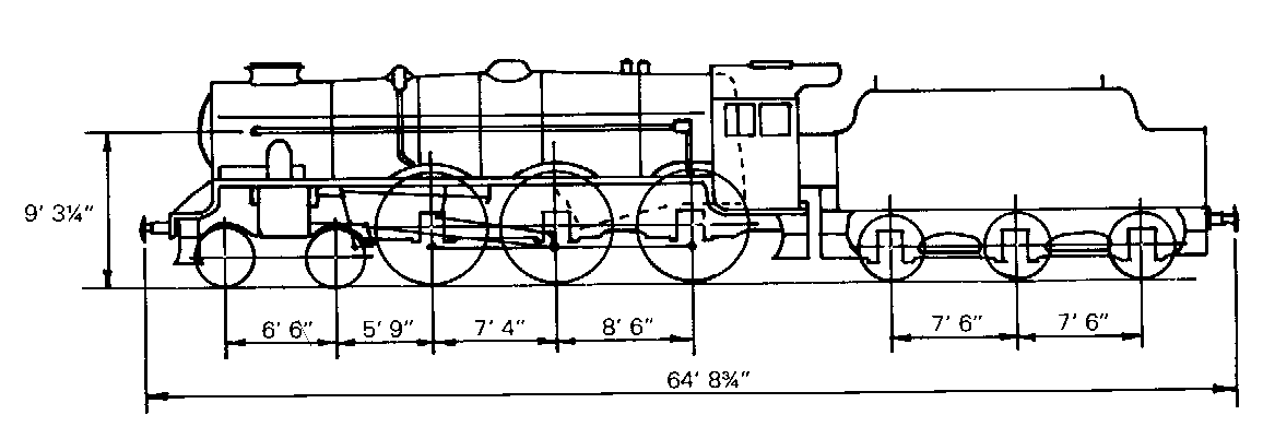 Side profile of rebuilt Jubilee